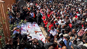 Bodies of 15 rescue workers recovered from grave in Gaza, UN officials say