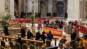 Thousands honour Pope Francis in St Peter's Basilica