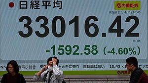 Stocks, dollar sink, bonds pummelled again as trade war roils markets
