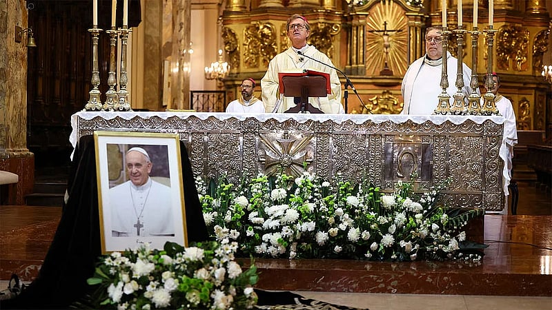After leaving Argentina to head the Catholic Church, Pope Francis never went home