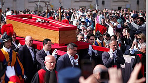 Pope Francis' body taken in procession to St Peter's for lying in state