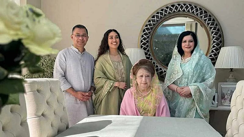 BNP chief Khaleda enjoys stroll in London park with son Tarique
