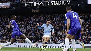 Man City's Grealish ends Premier League goal drought in win over Leicester