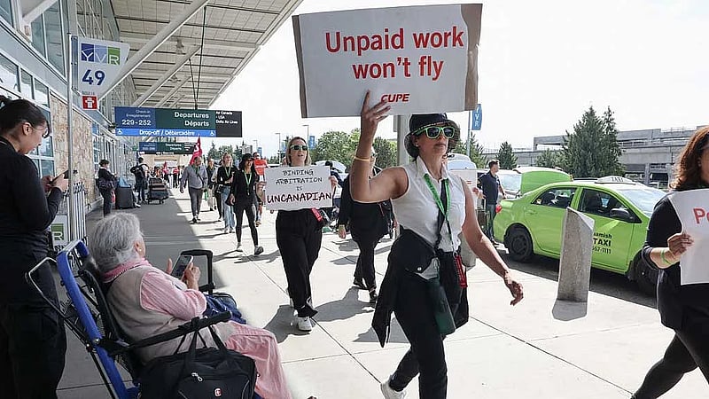 Air Canada grounded as striking union defies order to get back to work