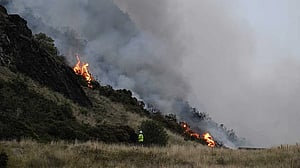 Fire breaks out on Edinburgh landmark Arthur's Seat