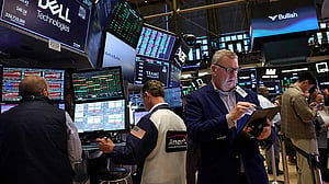 World equities hit record highs, US yields fall on optimism for Fed rate cut