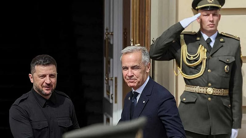 Canadian PM Carney, in Ukraine, says can't rule out sending peacekeepers