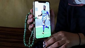 Fans and family honour 'Palestinian Pele' killed in Gaza