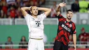 Kane's perfect Bayern penalty record ends but striker scores last gasp winner