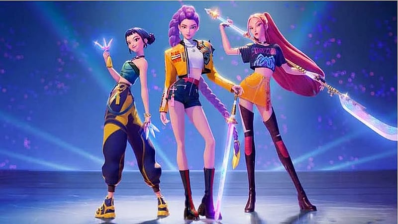 ‘KPop Demon Hunters' movie holds its own atop music and movie charts