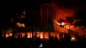 Protesters set fire to Indonesian parliament buildings in several provinces