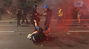 Serbia's police uses teargas to disperse protesters