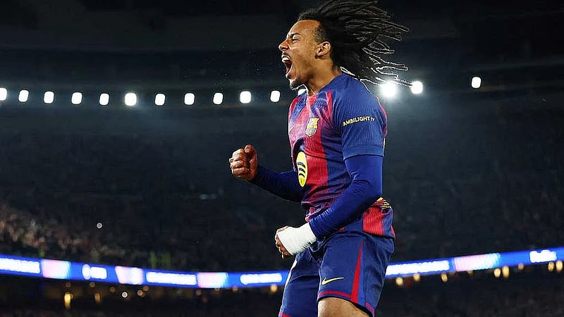 Kounde headers give Barcelona 2-1 win over Frankfurt