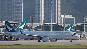 Cathay passenger arrested after trying to open door mid-flight from Boston to Hong Kong