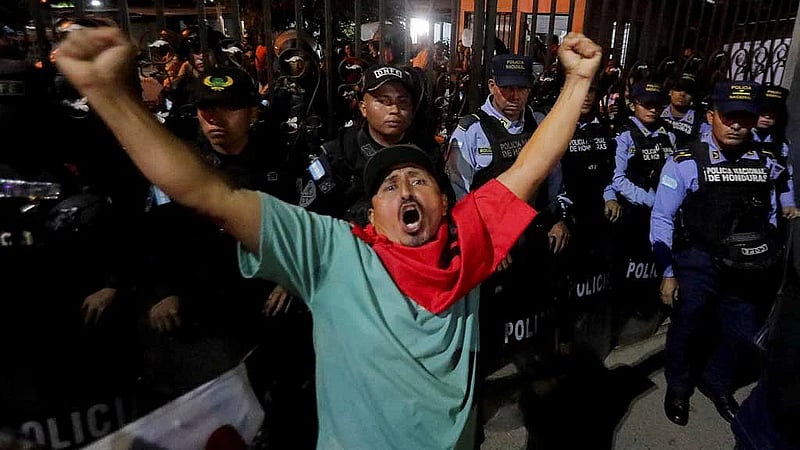 Honduran election turmoil grows as president decries 'electoral coup'