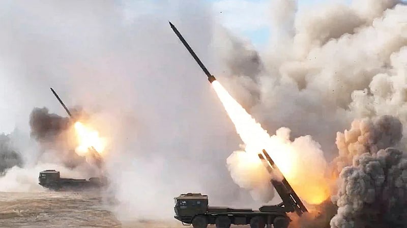 China encircles Taiwan in massive military display