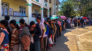 Myanmar junta says voter turnout at 52% in first phase of election