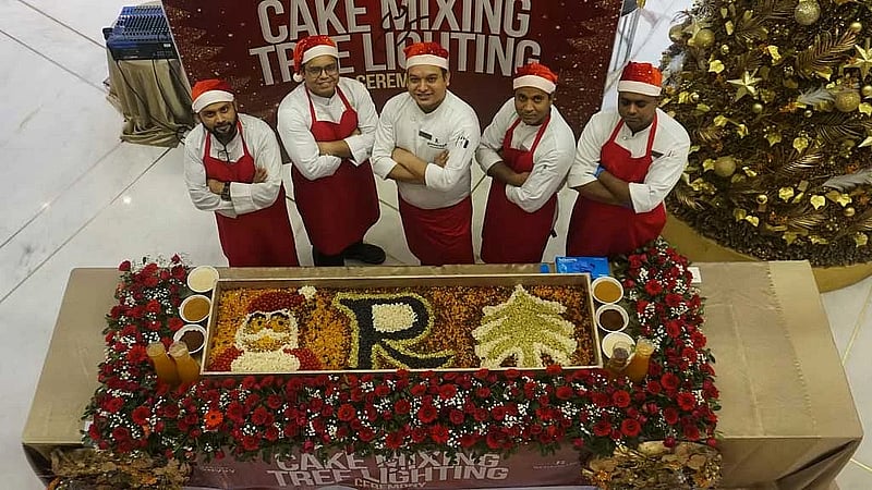 Cake mixing, tree lighting mark holiday kickoff at Renaissance Dhaka Gulshan Hotel