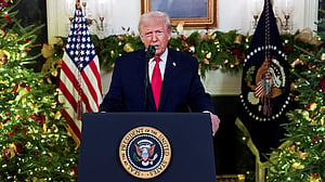 In White House speech, Trump highlights victories amid sinking approval ratings