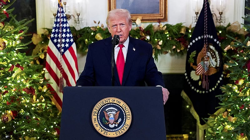 In White House speech, Trump highlights victories amid sinking approval ratings