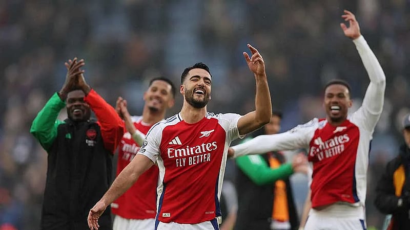 Merino keeps Arsenal in title hunt, Marmoush scores hat-trick for Man City