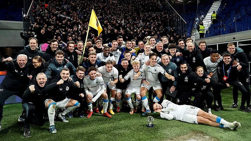 Brugge stun Atalanta 3-1 to reach Champions League last 16
