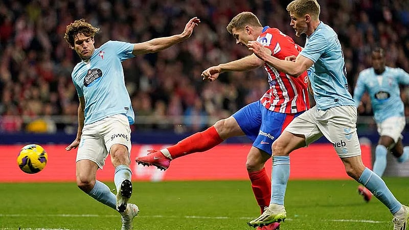 Sorloth rescues 10-men Atletico in 1-1 draw with Celta Vigo