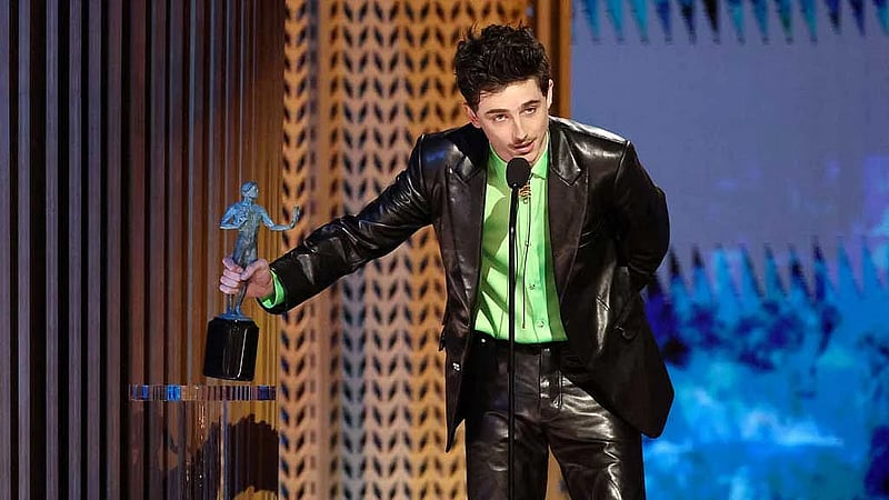 'Conclave,' Chalamet win at SAG Awards, setting up Oscars battle