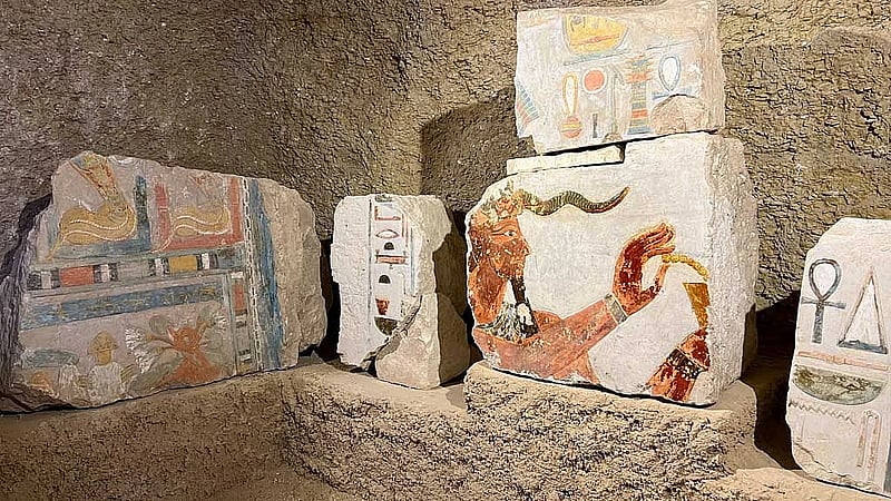 Egypt uncovers blocks from 18th dynasty Queen Hatshepsut temple
