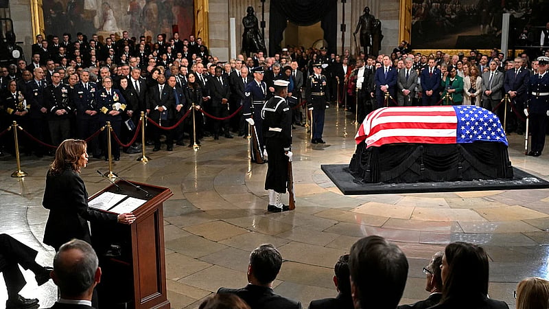 Harris, lawmakers pay tribute to US President Jimmy Carter at Capitol
