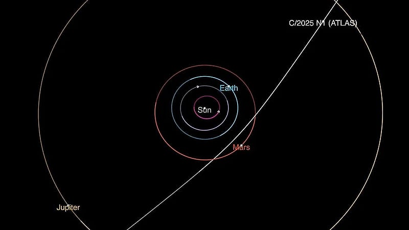 Newly spotted comet is third interstellar object seen in our solar system