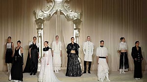 Chanel shows haute couture in private salon setting at Grand Palais