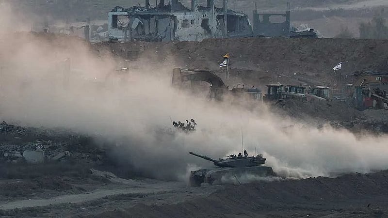 Israeli fire kills 12 people in Gaza tent encampment housing displaced families, medics say