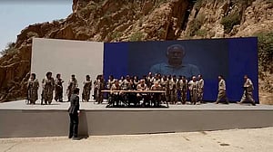 Kurdish PKK militants burn weapons in Iraq to launch disarmament