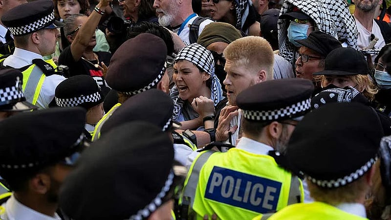 UK police arrest over 20 supporters of now banned Palestine Action group