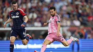Messi brace breaks MLS scoring record in Miami win