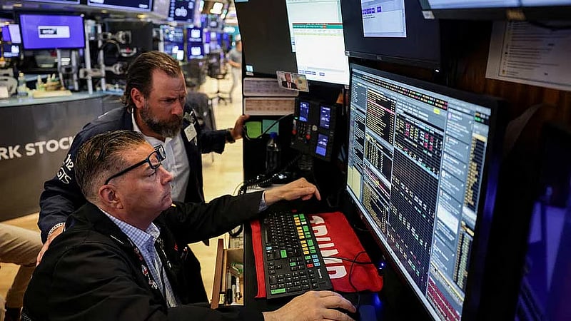 Stocks climb as Nvidia hits $4-trillion valuation; euro inches lower