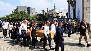 Neves serves as pallbearer at Jota funeral hours after emotional CWC match