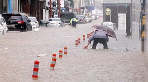 Torrential rain pounds South Korea for third day as thousands take shelter