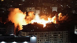 Israeli military strikes Beirut's southern suburbs