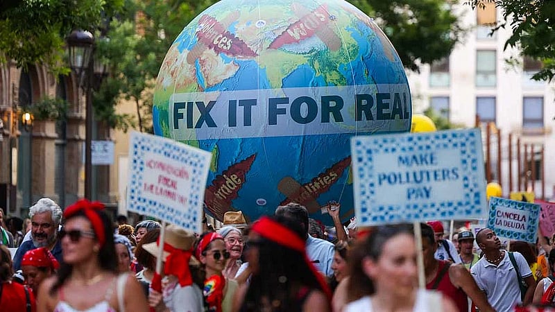 Protesters demand debt cancellation, climate action ahead of UN summit