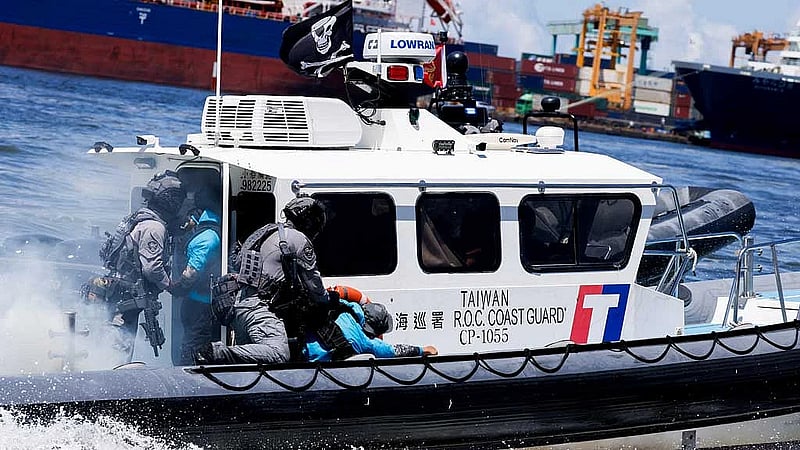Taiwan coast guard, military drill to better face China's 'grey zone' threat