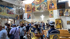 Twenty killed in suicide bombing at Damascus church
