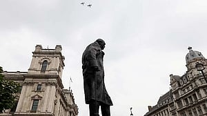 Two men jailed for stealing $6 million golden toilet from Churchill's birthplace