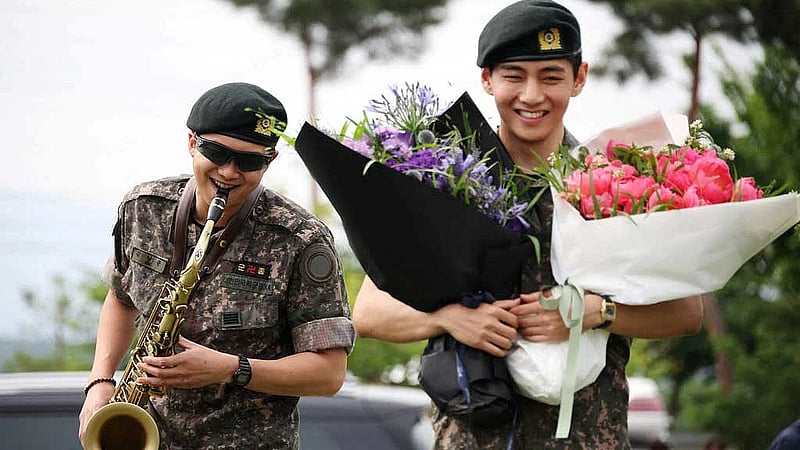 K-pop megastars RM, V released from army, promise BTS reunion