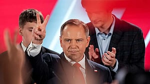 Polish conservative Nawrocki leads presidential vote