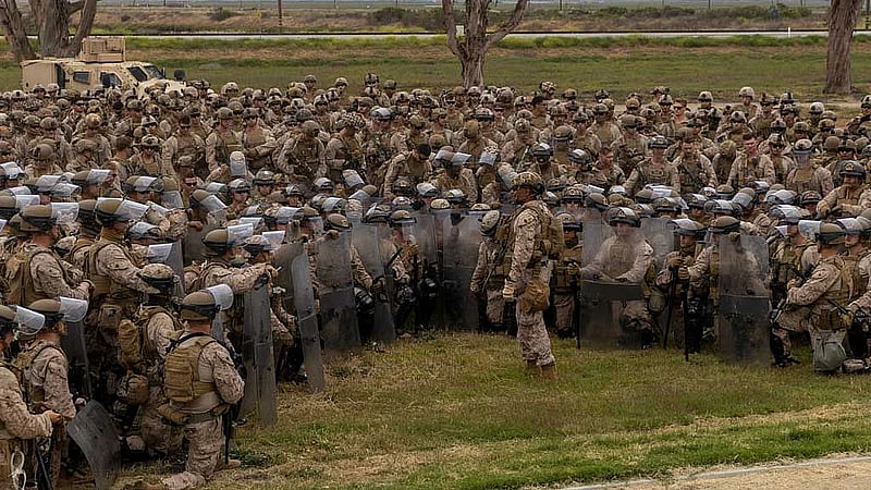 Marines prepare for Los Angeles deployment as protests spread across US