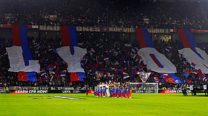 Seven-times French champions Lyon relegated to Ligue 2