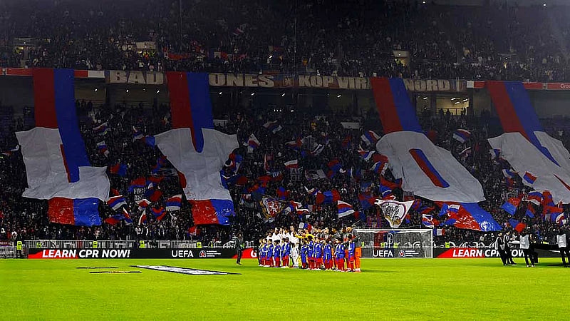Seven-times French champions Lyon relegated to Ligue 2
