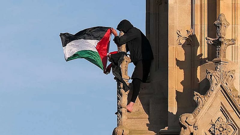 Man who climbed London's Big Ben with Palestinian flag tower arrested